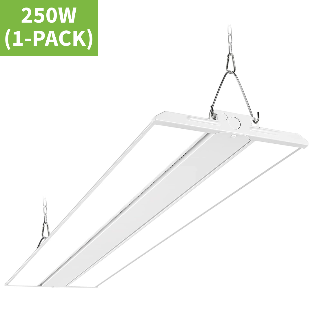 Paquete de 2 2FT 150W 19500lm LED Linear High Bay Shop Light, 100-277V, 5000K, ETL aprobado 