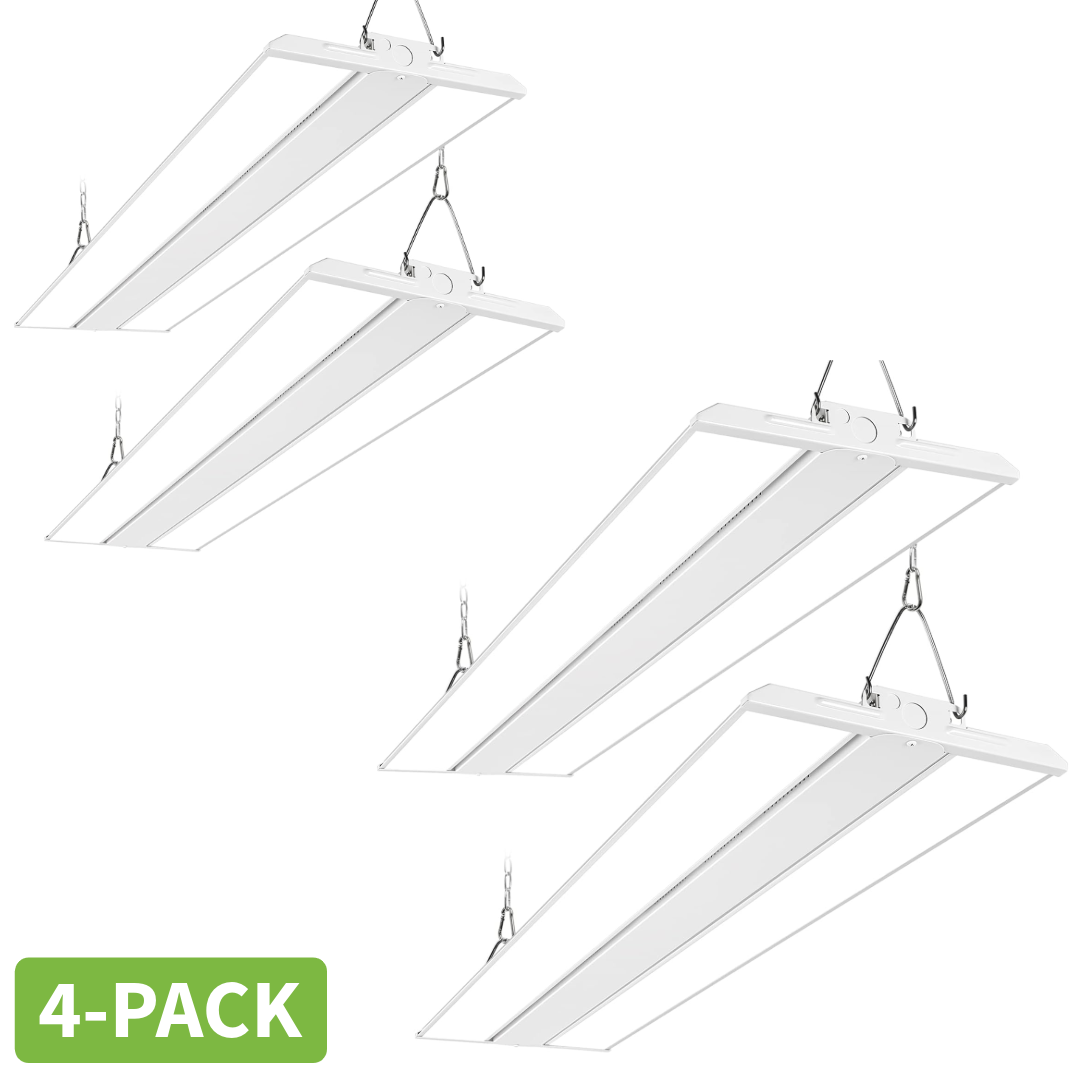 Paquete de 2 2FT 150W 19500lm LED Linear High Bay Shop Light, 100-277V, 5000K, ETL aprobado 